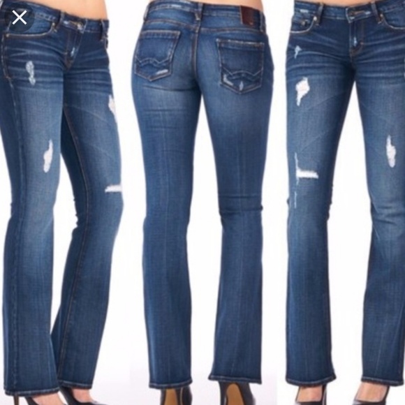 Blue cult Denim - Blue cult distressed boot cut jeans